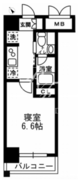 レジディア月島3 407 間取り図