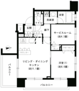 パークキューブ浅草田原町 901 間取り図