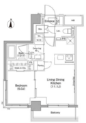 ザ・パークハビオ住吉 210 間取り図