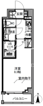 エスレジデンス王子イースト 502 間取り図