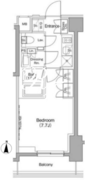 ザ・パークハビオ住吉 608 間取り図