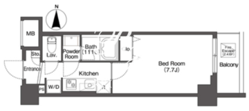 グランカーサ板橋イースト 402 間取り図