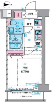 ジェノヴィア押上スカイガーデン 304 間取り図