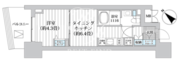 ライオンズフォーシア五反田 402 間取り図