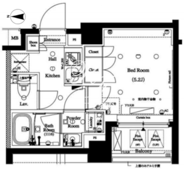 アークマーク品川中延ｓｔａ． 407 間取り図