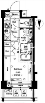 アークマーク品川中延ｓｔａ． 302 間取り図