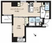 グランカーサ日本橋浜町 203 間取り図 ?>