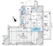 メインステージ目黒3 705 間取り図