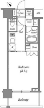 ザ・レジデンス赤坂檜町 613 間取り図