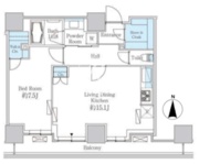 ベルファース芝浦タワー 2604 間取り図