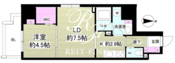 ミリアレジデンス根岸柳通り 305 間取り図