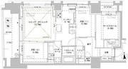 パークスフィア牛込神楽坂 1101 間取り図