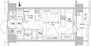 パークスフィア牛込神楽坂 708 間取り図