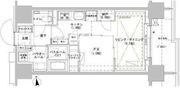 パークスフィア牛込神楽坂 208 間取り図
