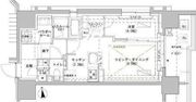 パークスフィア牛込神楽坂 1210 間取り図