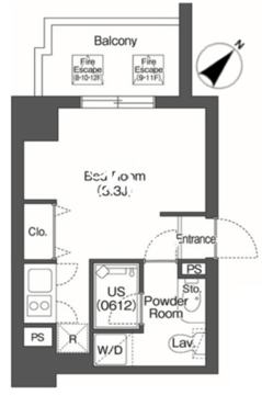 インプルーブ高輪台 1103 間取り図