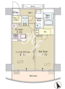 パークフラッツ芝浦 905 間取り図