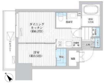 Ｌｕｍａ高輪 901 間取り図