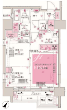 ディームス大井町 801 間取り図