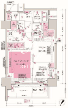 ディームス大井町 704 間取り図