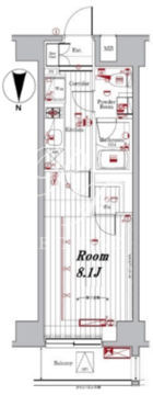 メイクスデザイン門前仲町3 403 間取り図