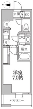 レジディア新御徒町2 709 間取り図