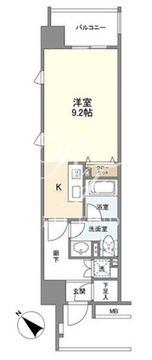 クリオ五反田 508 間取り図