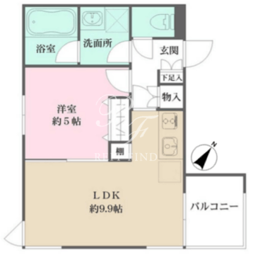 Ｃｏｅｕｒ　ｂｌａｎｃ高輪 401 間取り図