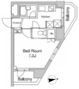 プラウドフラット代々木上原 604 間取り図