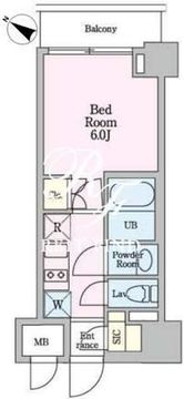 リビオメゾン戸越銀座 810 間取り図