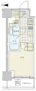 リビオメゾン戸越銀座 904 間取り図