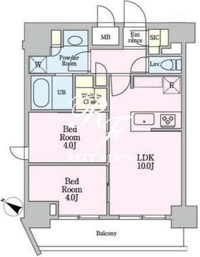 リビオメゾン戸越銀座 1403 間取り図