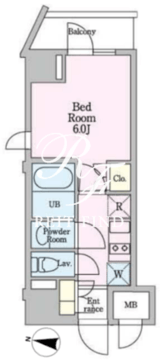 リビオメゾン戸越銀座 512 間取り図