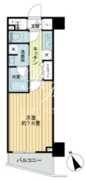 フレシア中目黒 405 間取り図