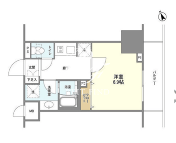 ＢＬＥＳＳ蔵前 615 間取り図