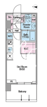 コンフォリア東新宿ステーションフロント 506 間取り図