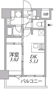 シーフォルム住吉 203 間取り図