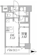 シーフォルム住吉 304 間取り図