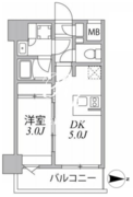 シーフォルム住吉 605 間取り図