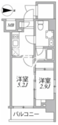 シーフォルム住吉 610 間取り図