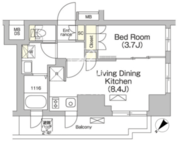 テラス大崎 208 間取り図