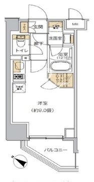 リビオメゾン南砂町 809 間取り図
