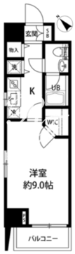 ルクレ日本橋馬喰町 202 間取り図