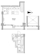 ザ・パークハビオ神泉 512 間取り図