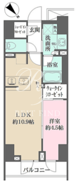 ルフォンプログレ四谷 201 間取り図