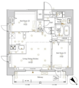ログ銀座イースト 701 間取り図