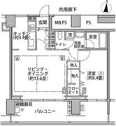 東雲キャナルコートCODAN 17-506 間取り図