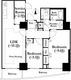 河田町ガーデン 1-708 間取り図