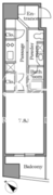 レジディア恵比寿2 904 間取り図