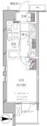 エースタンダード芝浦 1104 間取り図